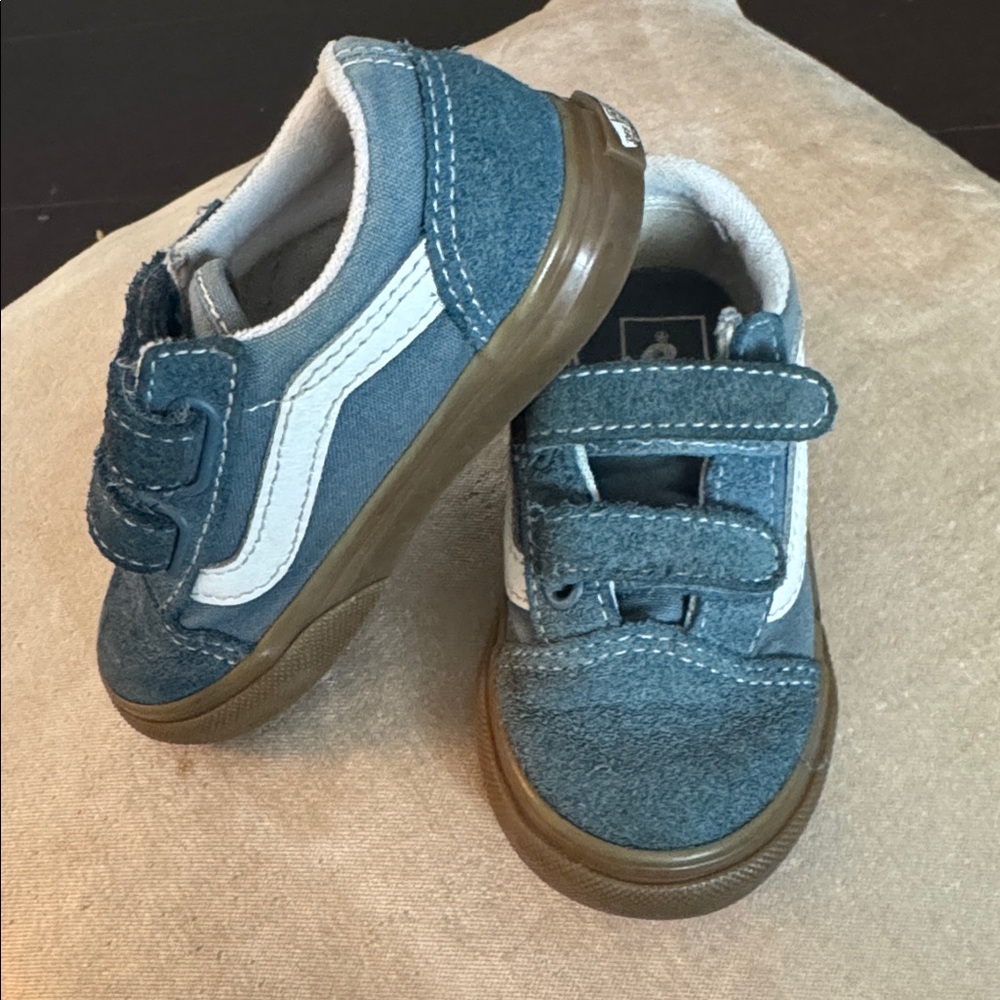 Vans Kids Shoes in Blue and White